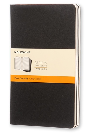 [0014001] LIBRETAS MOLESKINE 0014001 QP311 CAHIER NEGRAS P RAYAS (SET DE 3)