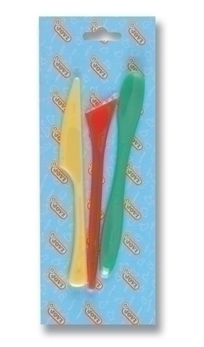 [22101000] MOLDEADORES JOVI 22101000 BLISTER de 3 ESPATULAS SURTIDAS
