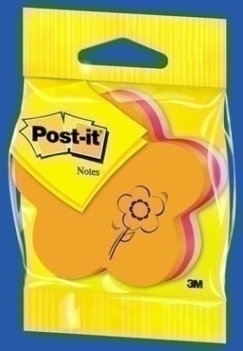 [2007-FN] TACO NOTAS POST-IT 2007-FN TROQUELADAS EN BLISTER FORMA FLOR