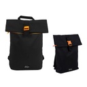 MOCHILLA RPET XL2109 CON DETALLES NARANJAS