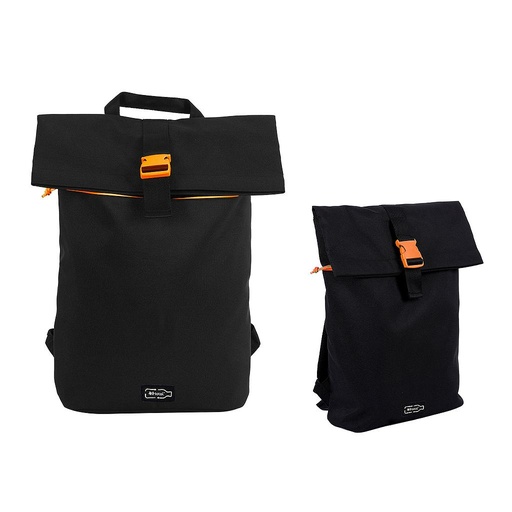 [XL2109] MOCHILLA RPET XL2109 CON DETALLES NARANJAS