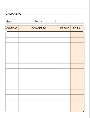[T-88] TALONARIO LOAN T-88 CAMAREROS 8º DUPLICADO (80D)