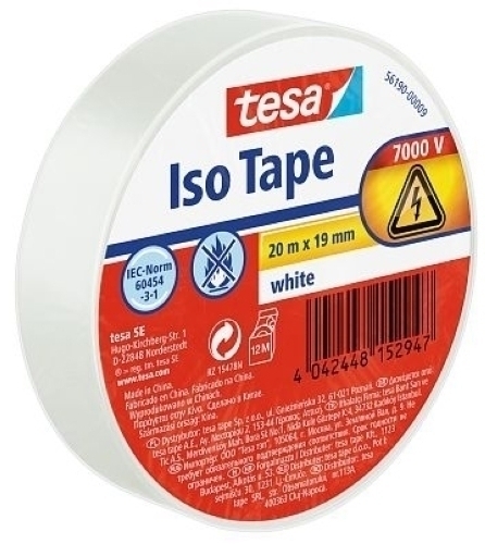 [56190-00009-22] CINTA AISLANTE TESA 56190-00009-22 PVC rollo 20x19 BLANCO