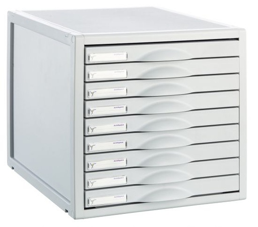 [8409C GS] MODULO ARCHISYSTEM 8409C GS DE 9 CAJONES DE 22 MM. GRIS