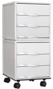 MODULO ARCHISYSTEM 8506CGS CON DOS MÓDULOS DE 3 CAJONES, INCLUYE BASE METÁLICA CON 4 RUEDAS Y FRENOS