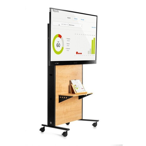 [INTERAC-ST] SOPORTE ROCADA INTERAC-ST UNIVERSAL MÓVIL PARA MONITORES INTERACTIVO PARA MEDIDAS 65"/75"/86", INCLUYE PIZARRA EN LA PARTE TRASERA