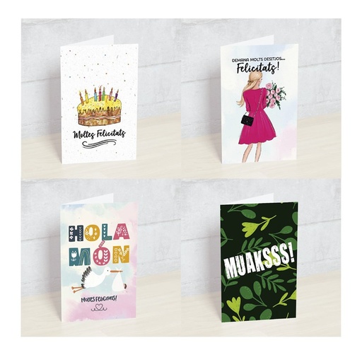 [PK-PT-DES-C] POSTALES HAPPY MOTS PK-PT-DES-C DESITJOS CAT. 11X5.5 CM VARIOS MODELOS