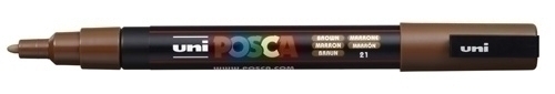[263657000] ROTULADOR UNI-BALL 263657000 POSCA NO PERM. 0,9 (PC-3M) 0,9 (PC-3M) MARRON