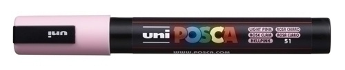 [264374000] MARCADOR UNI-BALL 264374000 T.OPACA NO PERM. UNI POSCA 1,8 (PC-5M) ROSA CLARO