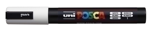 [286518000] ROTULADOR UNI-BALL 286518000 POSCA NO PERM. 1,8 (PC-5M) 1,8 (PC-5M) BLANCO