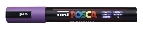 [264242000] ROTULADOR UNI-BALL 264242000 POSCA NO PERM. 1,8 (PC-5M) 1,8 (PC-5M) VIOLETA