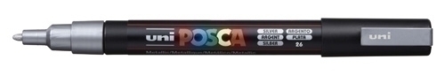 [263749000] ROTULADOR UNI-BALL 284737000 POSCA NO PERM. 0,9 (PC-3M) 0,9 (PC-3M) PLATA