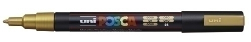 [263731000] ROTULADOR UNI-BALL 284729000 POSCA NO PERM. 0,9 (PC-3M) 0,9 (PC-3M) ORO