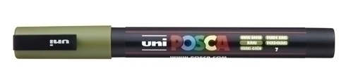 [263954000] MARCADOR UNI-BALL 263954000 T.OPACA NO PERM. UNI POSCA 0,9 (PC-3M) VERDE KAKI