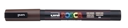 [263947000] ROTULADOR UNI-BALL 263947000 POSCA NO PERM. 0,9 (PC-3M) 0,9 (PC-3M) MARRON