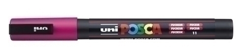 [264036000] MARCADOR UNI-BALL 264036000 T.OPACA NO PERM. UNI POSCA 0,9 (PC-3M) FUCSIA