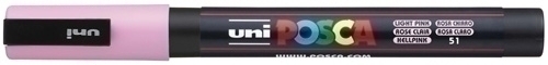 [263798000] ROTULADOR UNI-BALL 263798000 POSCA NO PERM. 0,9 (PC-3M) 0,9 (PC-3M) ROSA CLARO