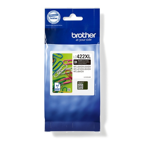 [LC422XLBK] CARTUCHO BROTHER  LC422XLBK NEGRO LARGA DURACION