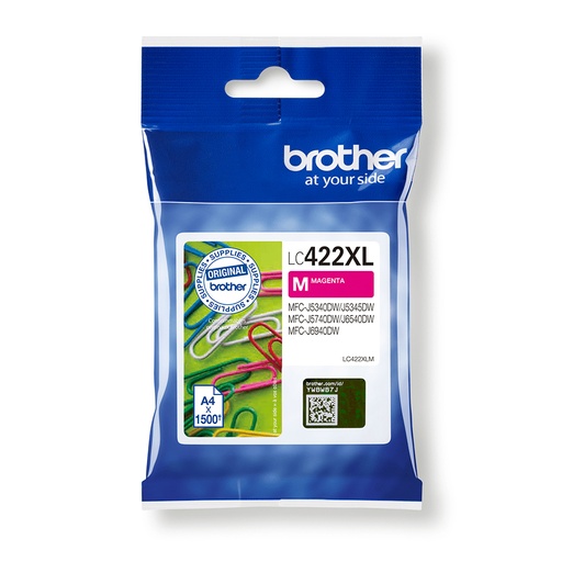 [LC422XLM] CARTUCHO BROTHER LC422XLM MAGENTA LARGA DURACION