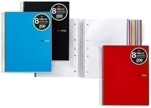 [MR46246] PACK MR MR46246 NB8 A4 200 CL.PP 3 COLORES 