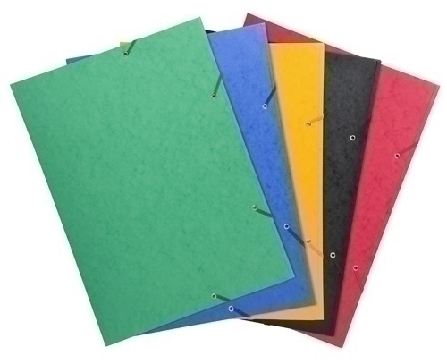 [59500E] CARPETA EXACOMPTA 59500E GOMAS y SOLAPAS CARTON A3 SURTIDO