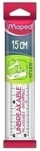 [245320] REGLA MAPED 245320 STUDY 15 CM IRROMPIBLE TRANSPARENTE