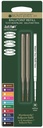 RECAMBIO MONTEVERDE M132BK 2 UNID. MONTBLANC PUNTA MEDIA NEGRO