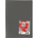 CARPETAS CON FUNDAS GRAFOPLÁS 01450071 POLIPLAS 20 FUNDAS FOLIO GRIS
