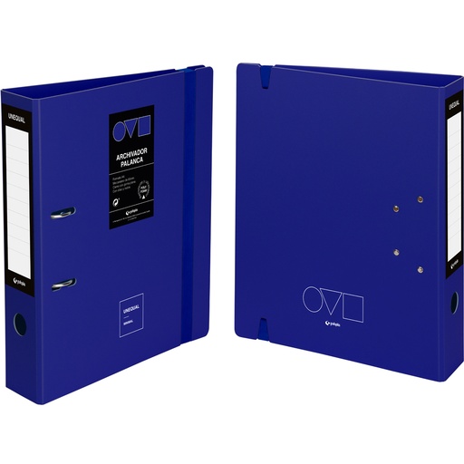 [17262830] ARCHIVADOR GRAFOPLÁS 17262830 A4 65MM  UNEQ MINIMAL AZUL