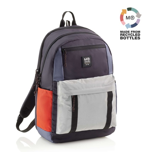 [MR19336] MOCHILA MR19336 TRIPLE AMSTERDAM RECICL RIDER BLUE