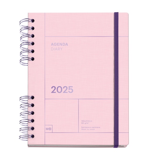 [MR34497] AGENDA MR34497  PLUS W-O S/V-CAT ROSA BASICS 25