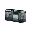 ORGANIZADOR 91332 SOBREMESA FOROFIS OVALADO METALICO MALLA NEGRO