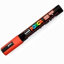 MARCADOR POSCA 287086000 PC-5M NO PERMANENTE PUNTA FORMA DE BALA 1,8 - 2,5 MM ROJO RUBI