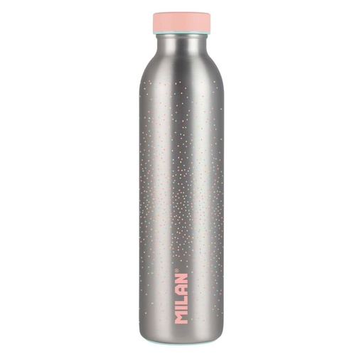 [643020SL] BOTELLA MILAN 643020SL ISOTERMICA ACERO INOXIDABLE 0.59 L SERIE SILVER ROSA