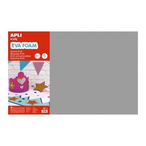 [12765] GOMA EVA APLI 12765 400x600x2MM GRIS 5UN