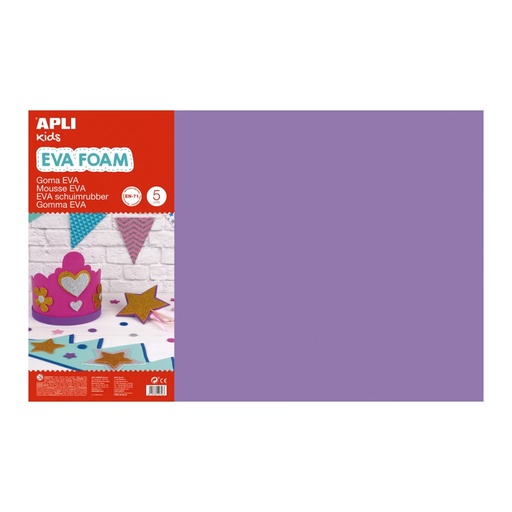 [12767] GOMA EVA APLI 12767 400x600x2MM LILA 5UN