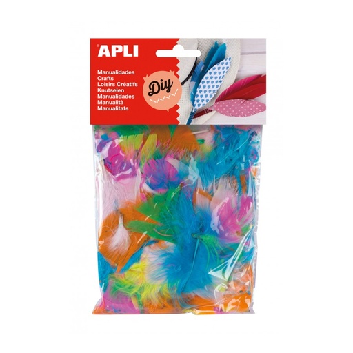 [13281] PLUMAS APLI 13281 COLORES SURTIDOS 24UN