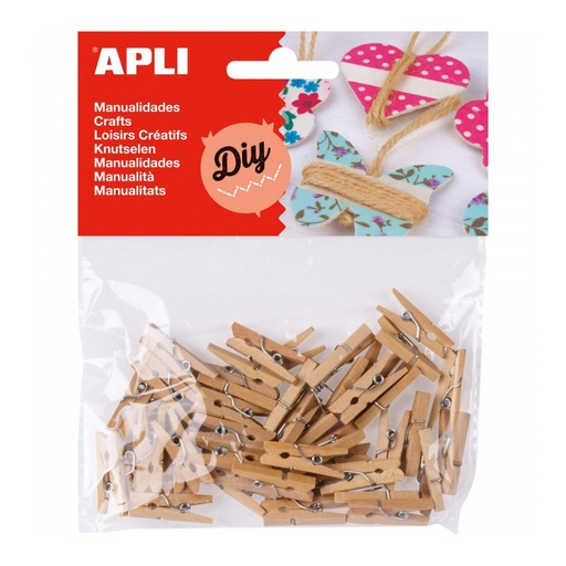 [13478] PINZAS APLI 13478 25x3MM MINI MADERA 45UN