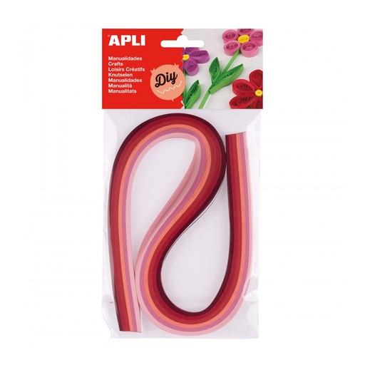 [14789] PAPEL APLI 14789 QUILLING TONOS ROSA 120 TIRAS