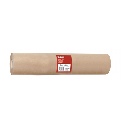 [13369] ROLLO KRAFT APLI 13369 110CM 280MTS MARRÓN 25KG 80GR