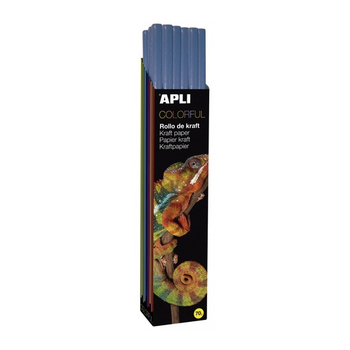 [14445] ROLLO KRAFT APLI 14445 1x25M AZUL 70GR