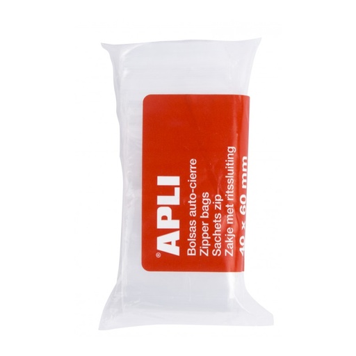 [13247] BOLSA APLI 13247 AUTOCIERRE 40x60MM PAQ. 100UN
