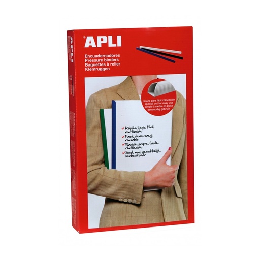 [2215] ENCUADERNADOR APLI 2215 15 MM NEGRO