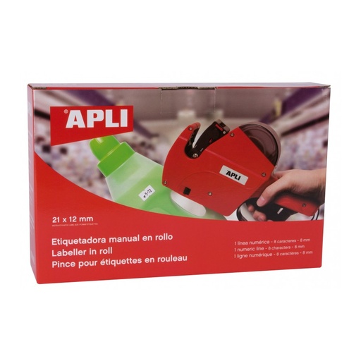 [101418] ETIQUETADORA APLI 101418 1 LINEA 8 CARACTERES