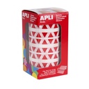 GOMETS APLI 4865 10,5x10,5x10,5MM TRIANG. ROJO 6136UN