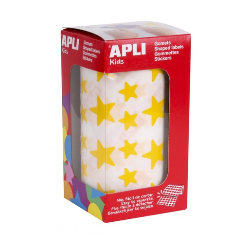 [4887] GOMETS APLI 4887 12,5 / 19,5MM ESTRELLA AMARILLO 2360UN