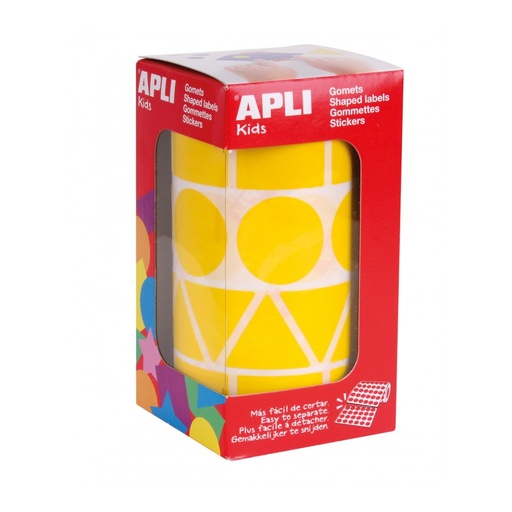 [11160] GOMETS APLI 11160 GEOMETRICOS XL AMARILLOS PACK 4 ROLLOS