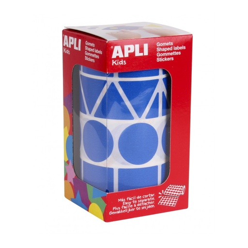 [11162] GOMETS APLI 11162 GEOMETRICOS XL AZUL PACK 4 ROLLOS 1357UN