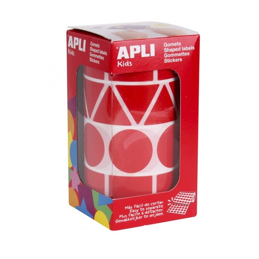 [11163] GOMETS APLI 11163 GEOMETRICOS XL ROJO PACK 4 ROLLOS 1357UN