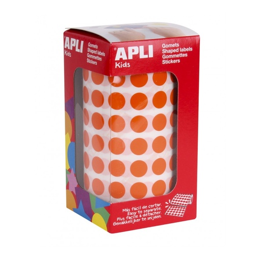 [11477] GOMETS APLI 11477 Ø 10,5MM REDONDOS NARANJA 5192UN
